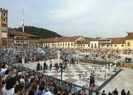 Giant chess set in Marostica